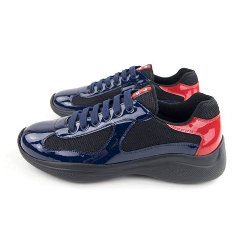 prada red trainers|prada america's cup sneakers.